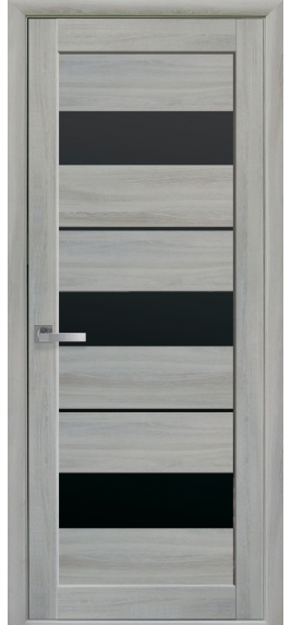 МЕЖКОМНАТНЫЕ ДВЕРИ НОВЫЙ СТИЛЬ Мода Лилу с черным стеклом